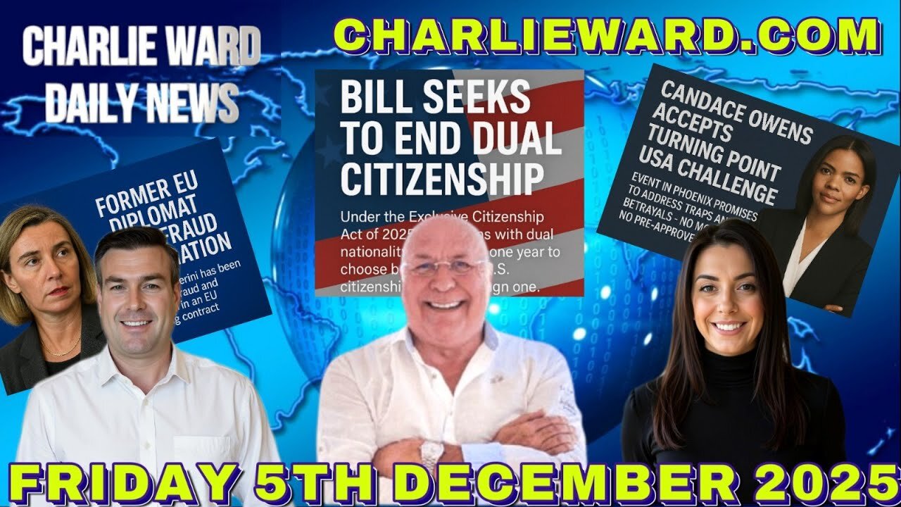 CHARLIE WARD DAILY NEWS WITH CHARLIE WARD & PAUL BROOKER FRIDAY 5TH DEC 2025