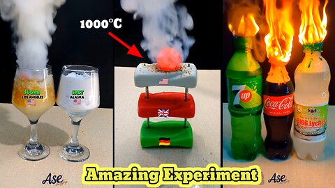 1000°C Hot Ball VS Cold Drink, Sugar, Soaps, Mayonnaise, ICe, #asmrsounds #satisfying #experiment