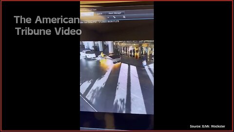 Watch: Surveillance Footage Shows Moment Tesla Explodes In Suspected Terrorist Act