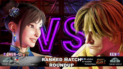 Kuya Kalbo SF6 Ranked Roundup. Chun Li Master Rank [Hori Fight Stick]