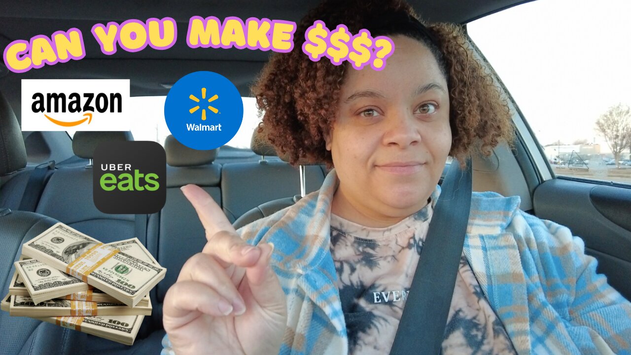 Gig Work Ride Along: Walmart Spark, Uber Eats & Amazon | Earnings & Miles Breakdown!