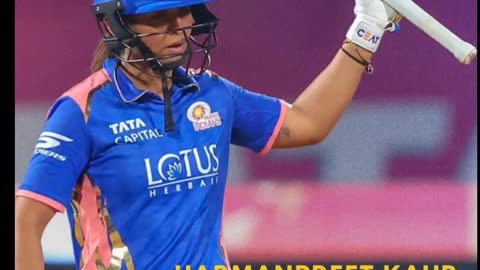 MI beat GG by 7 wkts in 6th match of Wpl 26.Harmanpreet Kaur potm