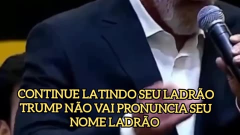 TÔ NEM AÍ 🤣: O LULALADRÃO LATE DÁ CAMBALHOTA E ABANA O RABINHO MÁS, TRUMP NEM SE QUER FALA O NOME DO LADRÃO.