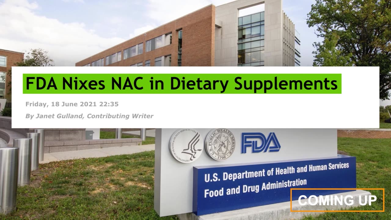 NAC ( N-Acetyl Cysteine) - The Supplement the FDA Tried to Ban (Here’s Why)