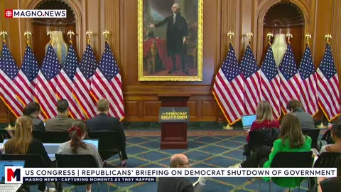 🇺🇸 Speaker Mike Johnson and House Republicans Briefing on Day 37 of Democrat Shutdown [LIVE]