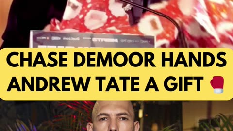 Andrew Tate opens up a Present Chase Demoor gifted him.