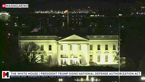 🇺🇸 President Donald Trump Signs the National Defense Authorization Act in the Oval Office [LIVE]