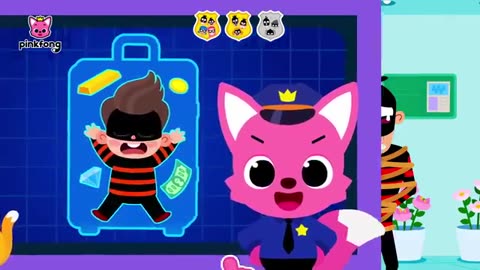 Catch the Ten Thieves at the Bank | Game Play | Pinkfong The Police | Pinkfong Official