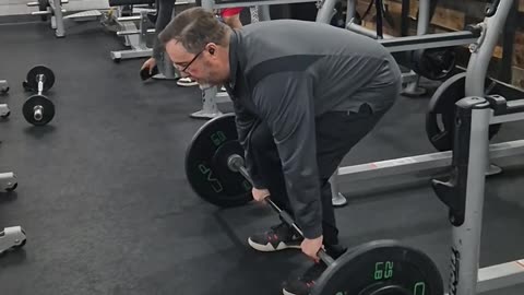 In his 60s Deadlifting for the first time