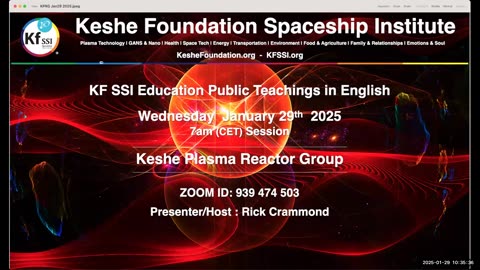 Keshe Plasma Reactor Group 2025-01-29-T1