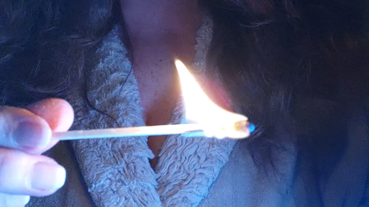 ASMR Matches Fire Water Sounds No Talking Meditative Moment