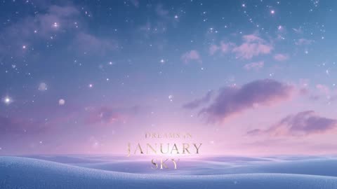🌙 Dreams in January Sky – New Year Lullaby for Kids | Gentle Sleep Music for Babies & Toddlers ❄️✨