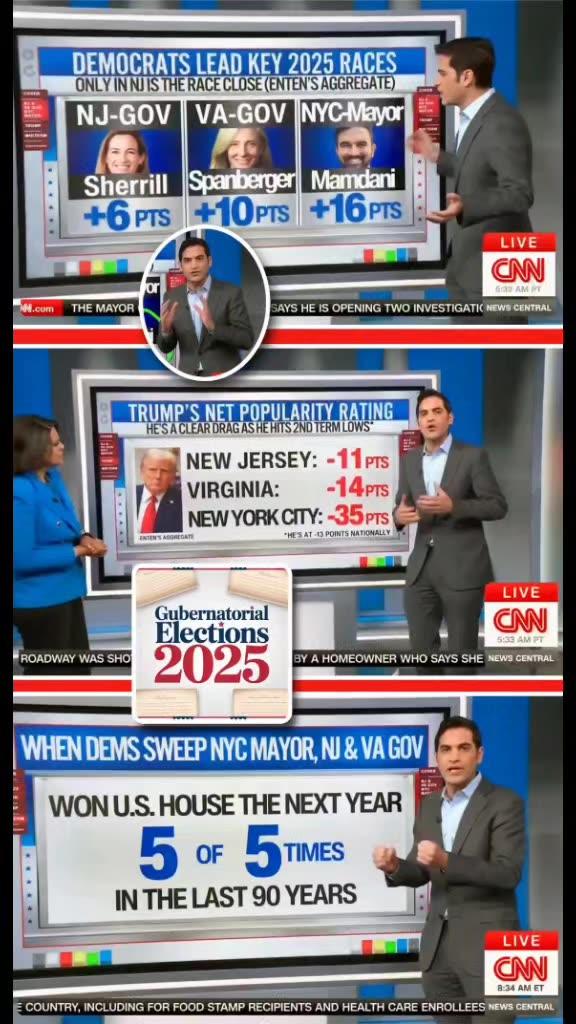 CNN’s 📺 Harry Enten To The Rescue Trying To Spark Life Back Into The Blue States 🗳 2025