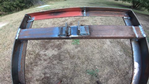 Making a front weight attachment and carry all for a John Deere 855