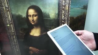 Why no eyebrows? Ask Mona Lisa with AI at Paris summit