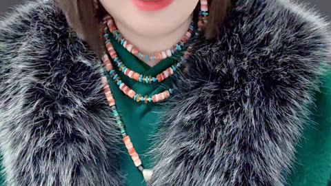 20251024-04 Natural Sterling Turquoise Pendant Neck Emerald Sparkling