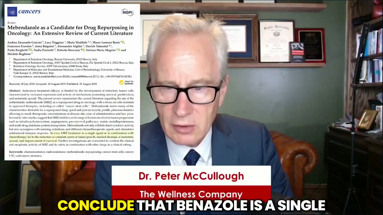 Combination of Ivermectin-Mebendazole Considered for Off-Label Anti-neoplastic Effects