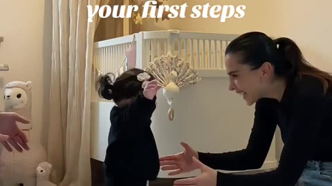 Baby first step 😍👶 soo precious moment ❤️ #babyfirststep #cutebaby #baby