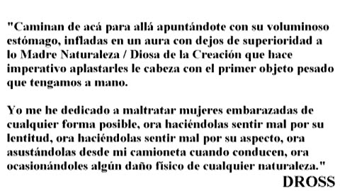 ¿Dross es un Incel? Los polemicos escritos misoginos de Dross en ElDiarioDeDross.