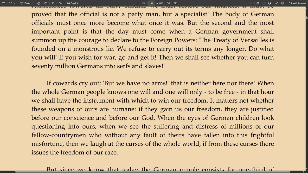 Adolf Hitler Speech 8/1/1923 | Munich 1 of 2 ENG