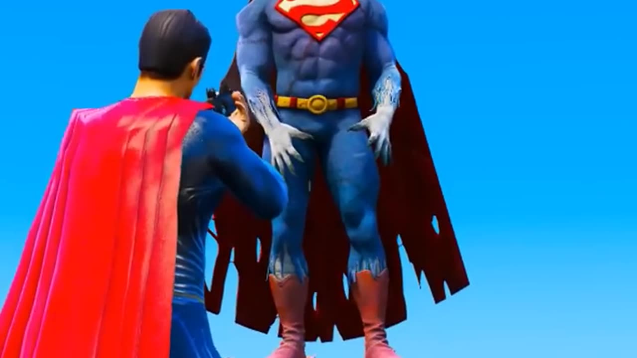 Baby Doll and Superhero VS Zombie Supperman