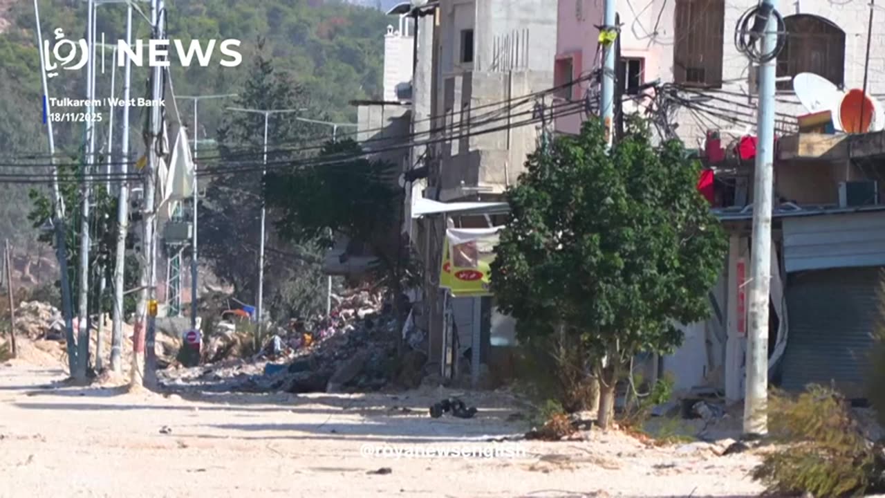 Palestinians protest against displacement in the West Bank