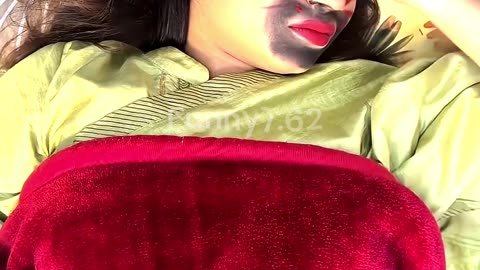 How did I dress up my wife with makeup?