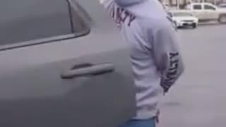 ICE detain an illegal shopping on Christmas Eve and loots his groceries