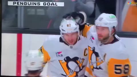 Penguins C #87 Sidney Crosby 🥅(3)🏒Tip-In Goal