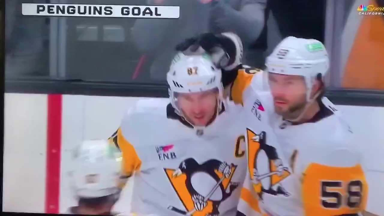Penguins C #87 Sidney Crosby 🥅(3)🏒Tip-In Goal
