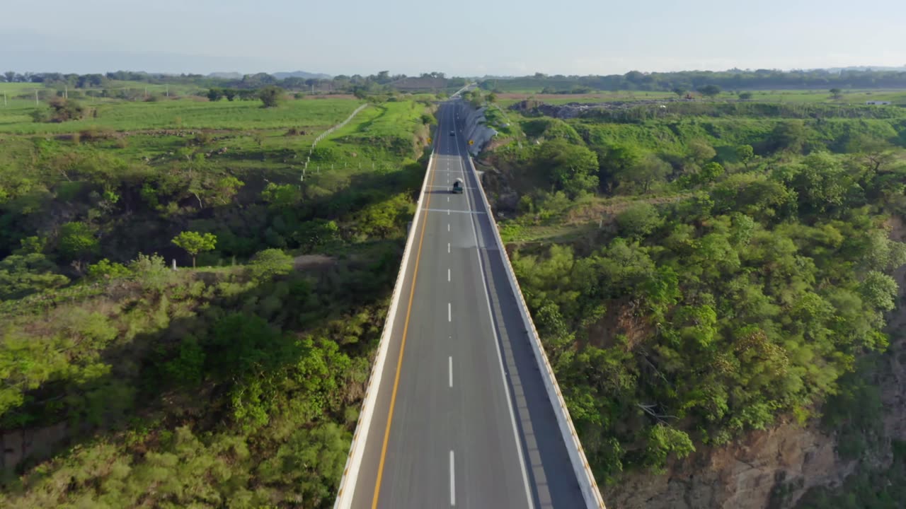 Highway Bridge in a Stunning Landscape