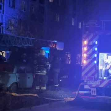 Video: UAV hit the ninth floor of a multi-storey building in Chernihiv.