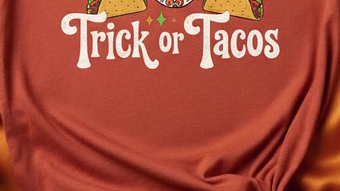This Halloween shirt is for taco lovers only... dare to wear it? #TrickOrTacos #SpookyStyle