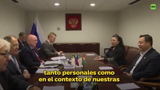 Lavrov se reúne con Luis Arce al margen de la Asamblea General de la ONU
