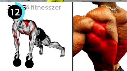 Dumbbell Seal Row & Kettlebell Renegade Row #fitnesszer #shorts #shots #backworkout #bench #dumbbell