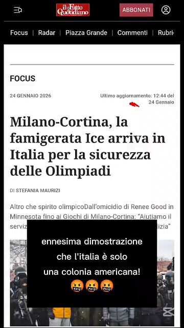 la notizia del giorno