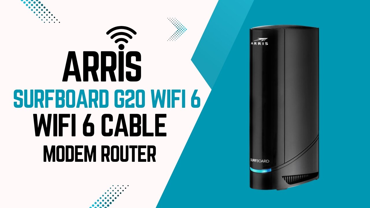 ARRIS SURFboard G20 WiFi 6 Cable Modem Router