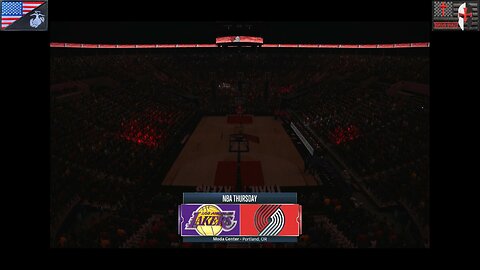Basket Hoops 2025-2026: Game #1 [Los Angeles Lakers at Portland Trailblazers]