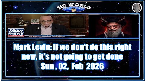 If we don't do this right now, it's not going to get done -Mark Levin
