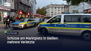 Schüsse am Marktplatz in Gießen: mehrere Verletzte