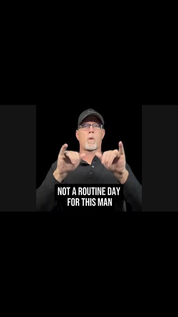 🚨 Not A Routine Day For This Man 🥺 #ASL #deaf #signlanguage #realtalk