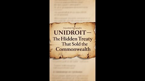 UNIDROIT – The Day Australia Was Sold to Rome (1973)