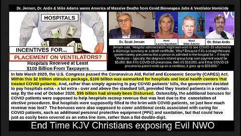 Dr. Jensen, Dr. Ardis warns America of Massive Deaths from Bioweapon Jabs & Ventilator Homicide