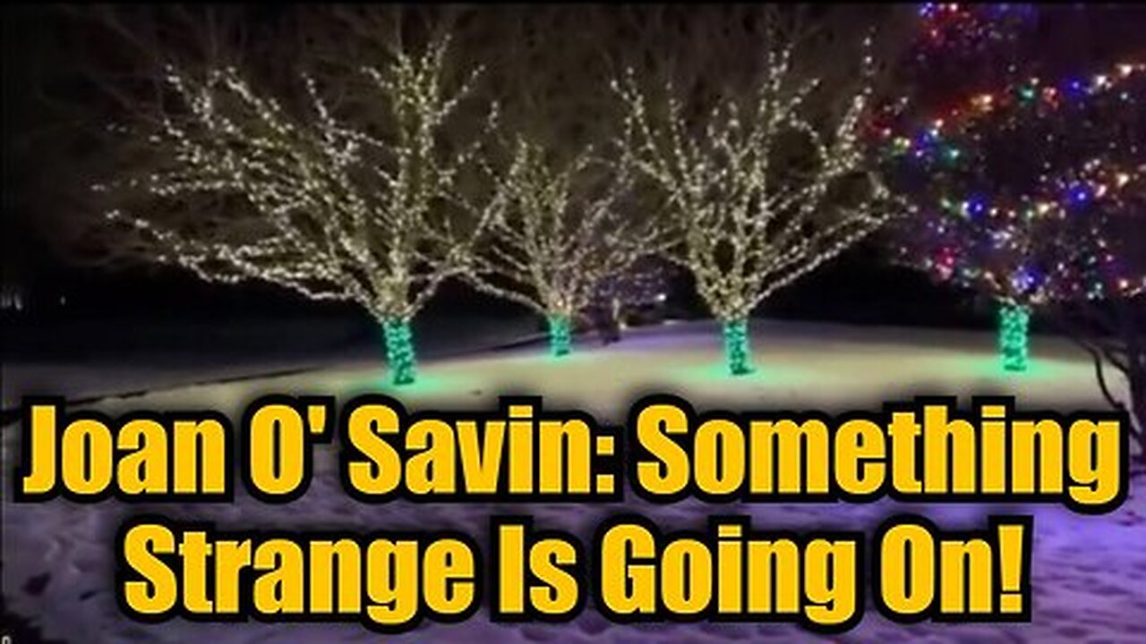 Joan O Savin- Innauguration Intel - Something Strange Is Going On!