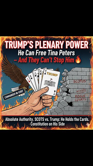 TRUMP'S PLENARY POWER: He Can Free Tina Peters – And They Can't Stop Him 🔥