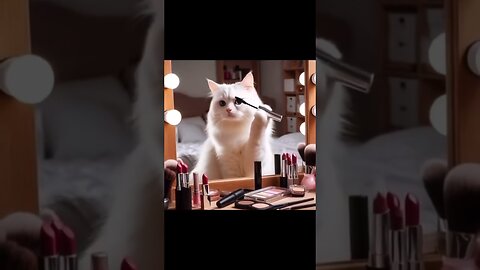 Cute Kitten Tries Makeup for the First Time Ever