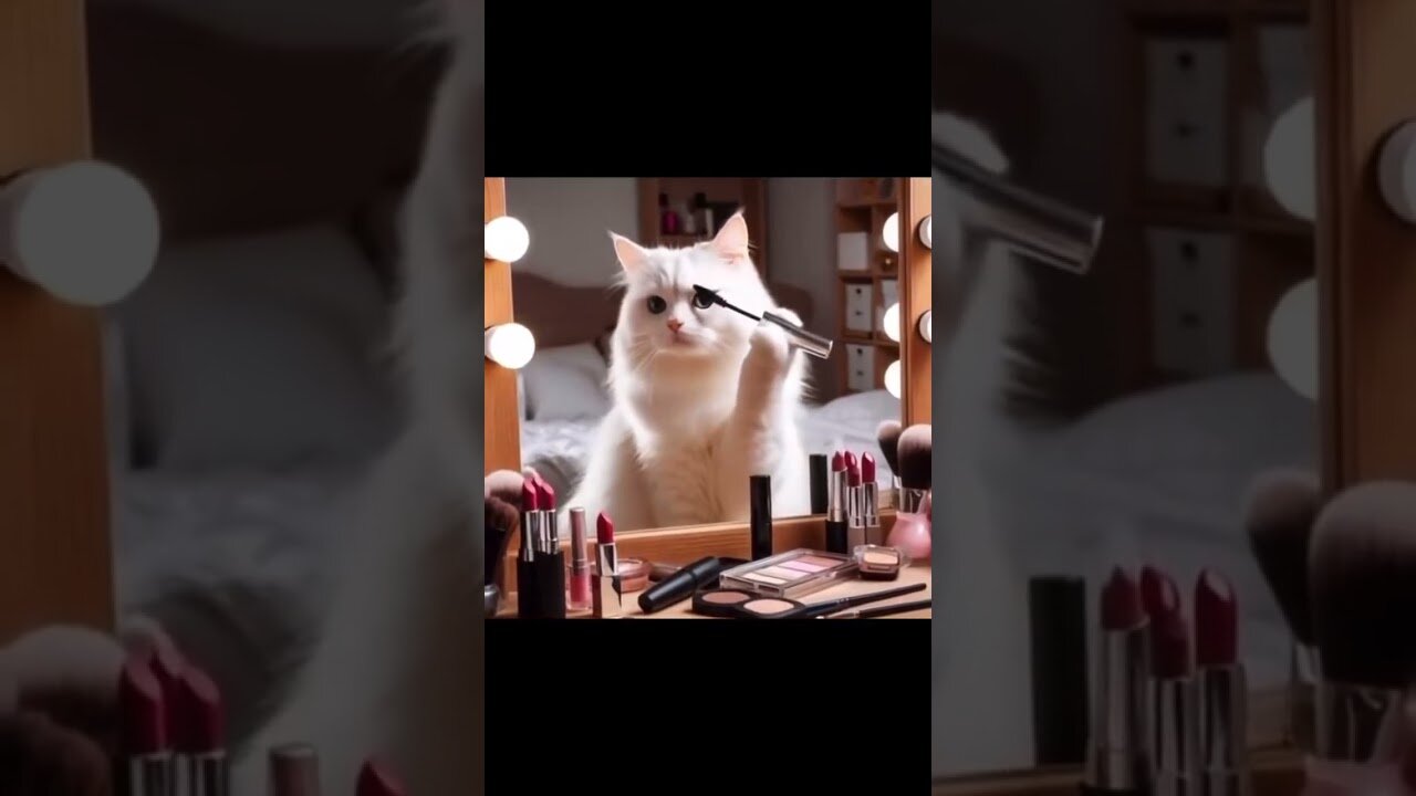 Cute Kitten Tries Makeup for the First Time Ever