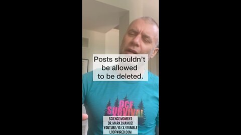 Posts shouldn’t be allowed to be deleted.