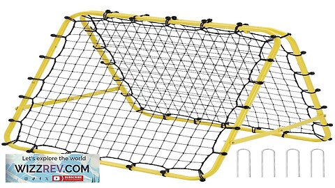 40"x35"x37" Soccer Rebounder Net Kick-Back Portable Football Training Gift Review