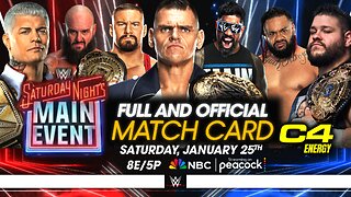 WWE Saturday Night's Main Event 2025 Full and Official Match Card | Bevelock